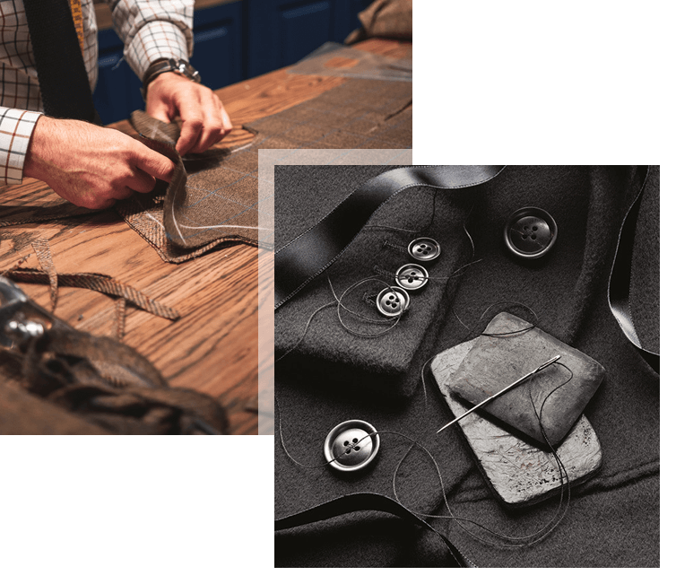 Our Tailoring Process - Advani Custom Tailors 3 hand made